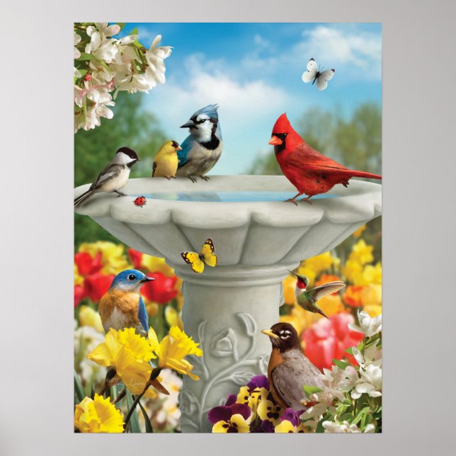 Poster d'Alan Giana "Garden Friends" (Devant)
