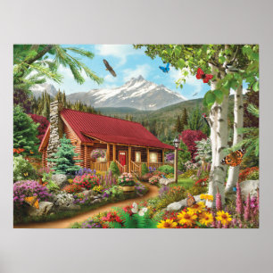 Poster d'Alan Giana "Montagne cachée"