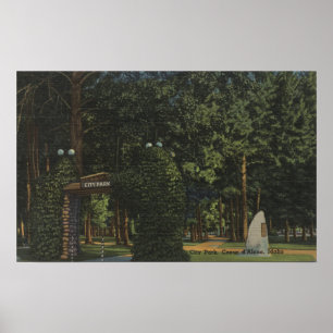 Poster d'Alene de Coeur, identification - vue de parc de