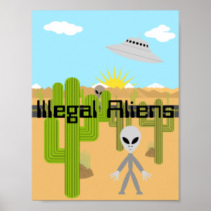 Poster d'Aliens illégaux