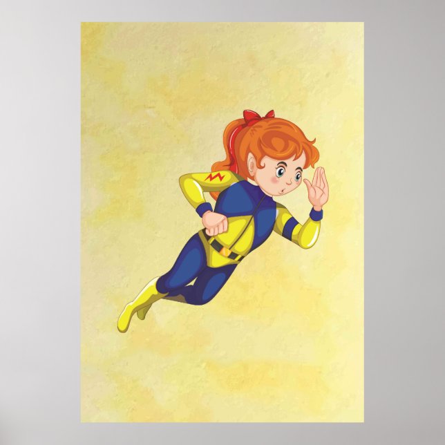 Poster d'alimentation Super Girl - Fun Kids Factor (Devant)