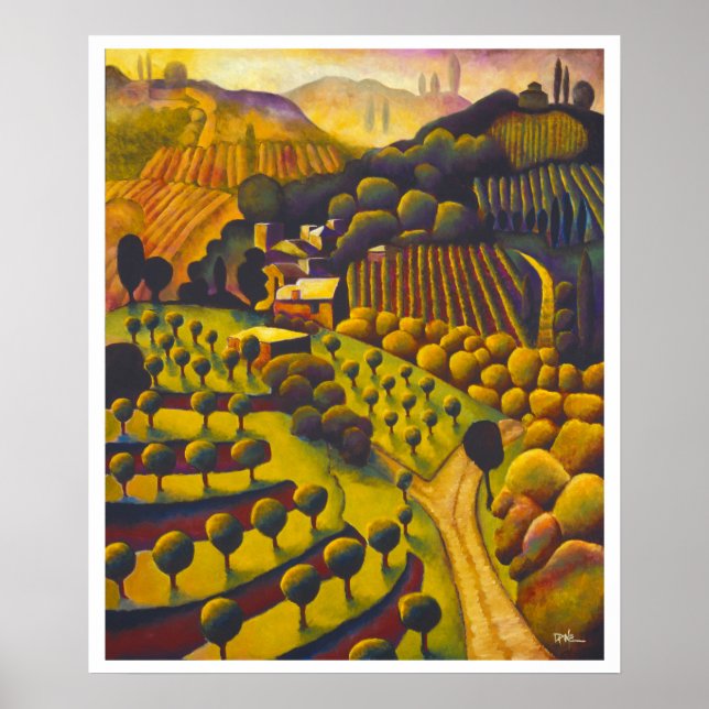 Poster Dalla finestra della bagno gotico (Devant)