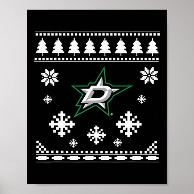 Poster Dallas Stars Ugly Christmas Sweater Holidaze (Devant)