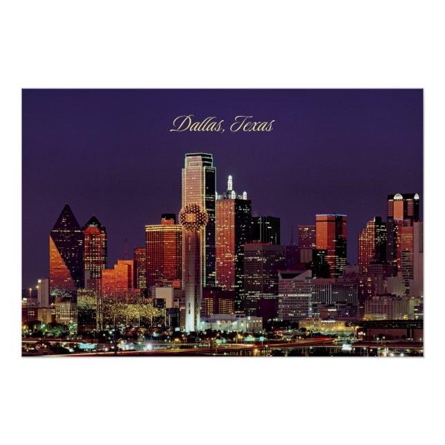 Poster Dallas, Texas (Devant)