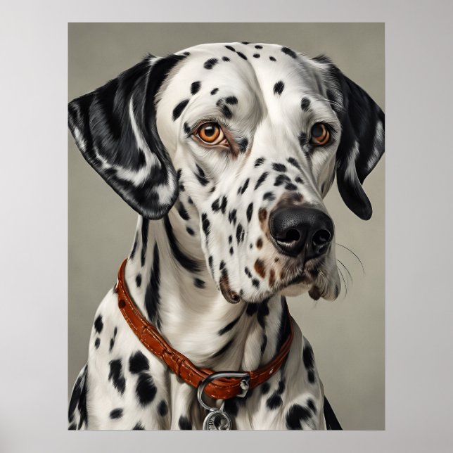 Poster Dalmatie - Art Chien Imprimer (Devant)