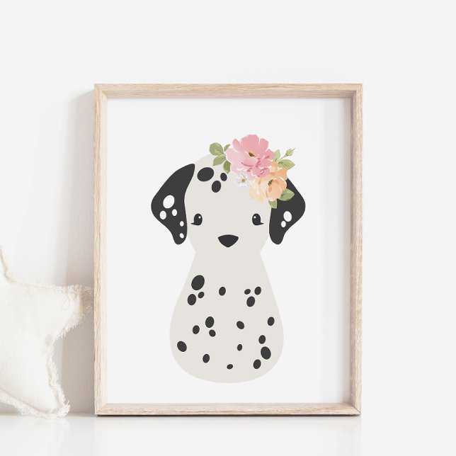 Poster Dalmatie avec pochette pour enfants de la couronne (Créateur téléchargé)