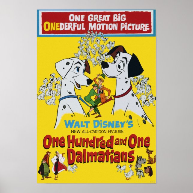 Poster Dalmatie Jaune (Devant)