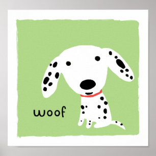Poster Dalmatien Woof