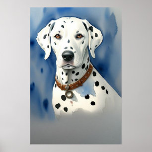 Poster Dalmation Chien Impression, Papier d'affiche de va