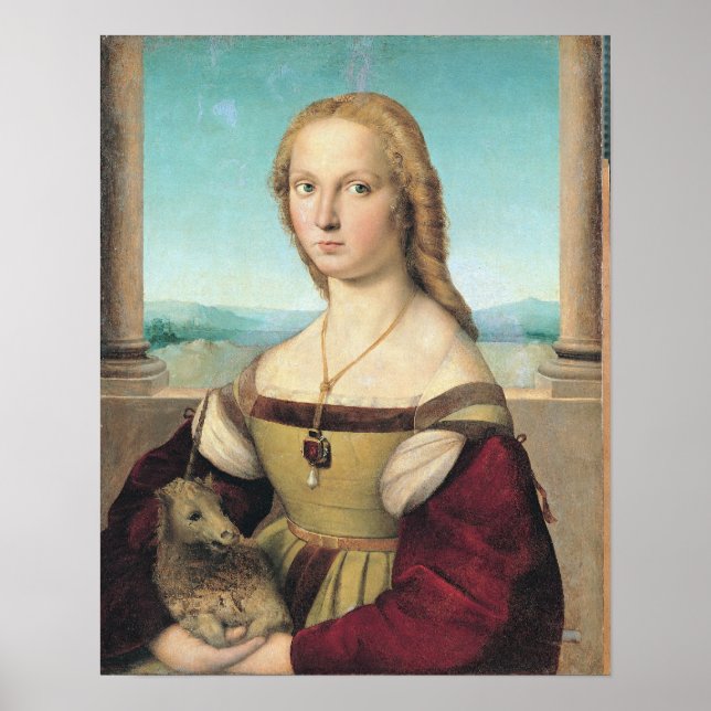 Poster dama col liocorno ou Lady avec Unicorn (Devant)