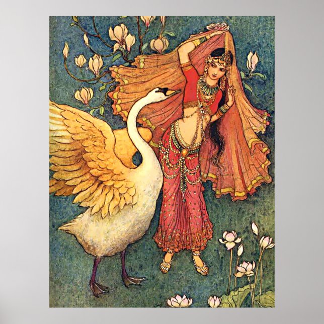 Poster Damayanti et le cygne (Devant)