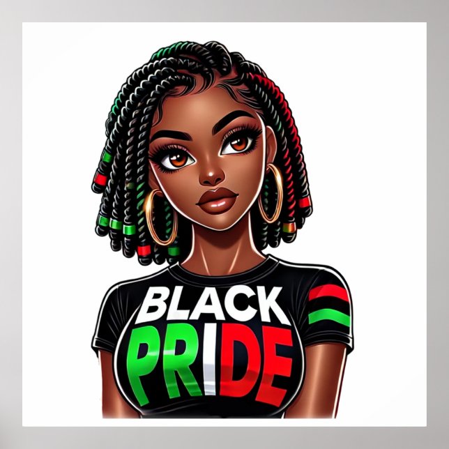 Poster Dame de Black Pride (Devant)
