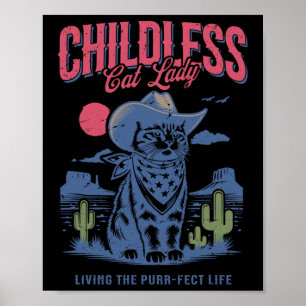 Poster Dame de chat pour Kamala Harris Amoureux des chats