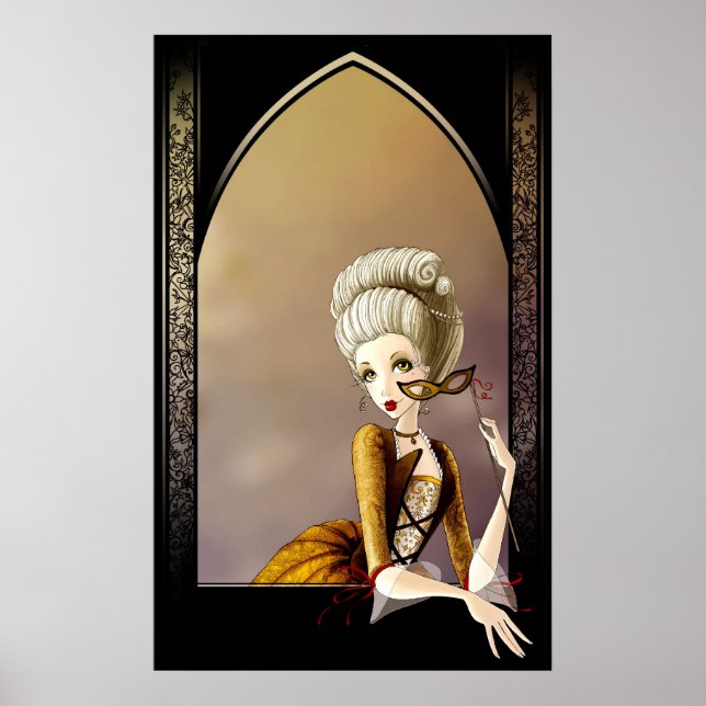 Poster Dame de la Cour (Devant)