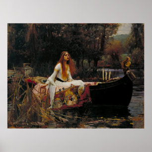 Poster Dame de Shallot par John William Waterhouse