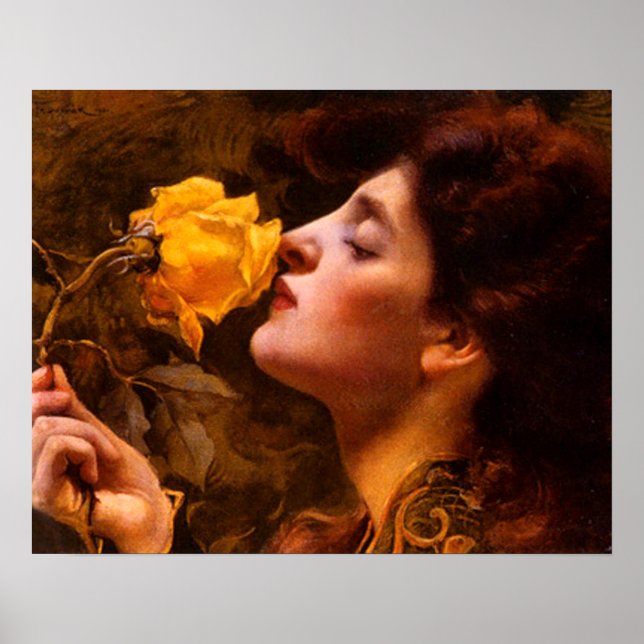 Poster Dame des Roses par Franz Dvorak (Devant)