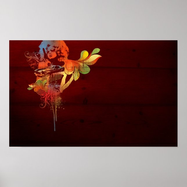 Poster dame rétro (Devant)