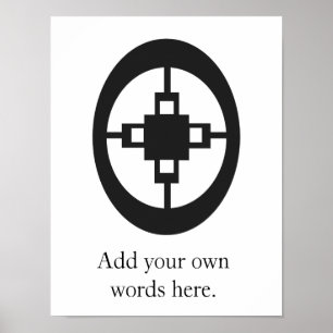 Poster Dame Symbole de l'intelligence et de l'ingéniosi