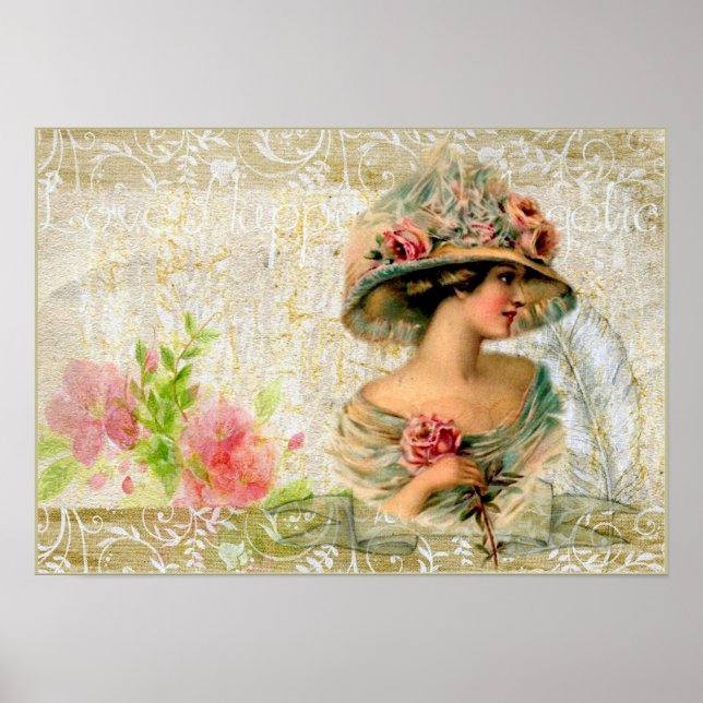 Poster Dame victorienne (Devant)