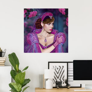 Poster Dame victorienne