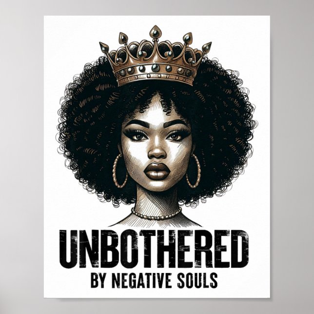 Poster Dames afro-américaines Sy Black Queen (Devant)