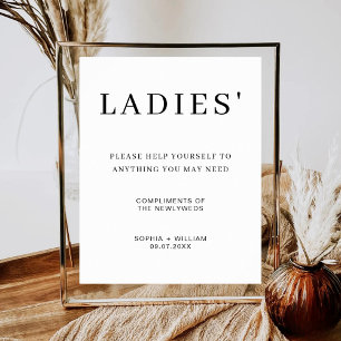 Poster Dames minimalistes rafraîchissent la salle de bain