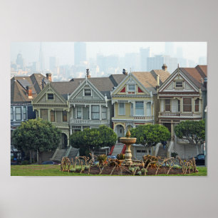 Poster Dames peintes, San Francisco, Californie