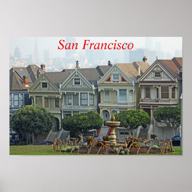 Poster Dames peintes, San Francisco, Californie (Devant)