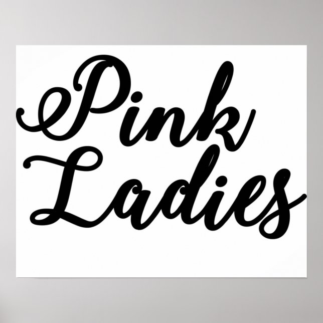 Poster Dames roses (Devant)