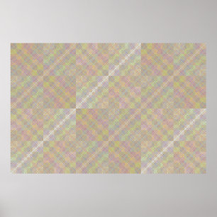 Poster Damier de facteurs superposés