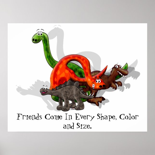 Poster d'amitié Dinosaur (Devant)