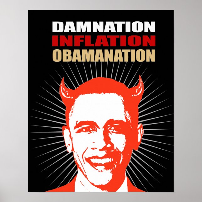 POSTER DAMNATION. INFLATION. OBAMANATION (Devant)