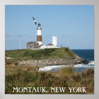 Poster d'amour du phare de Montauk