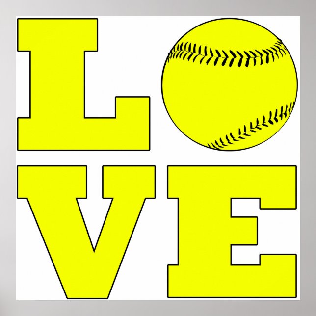 Poster d'amour du softball (Devant)