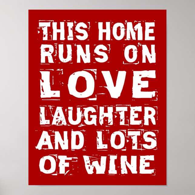 Poster d'amour et de vin (Devant)