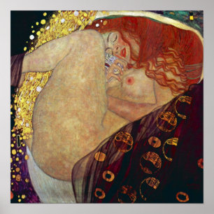 Poster Danaë — Gustav Klimt (1907-08)