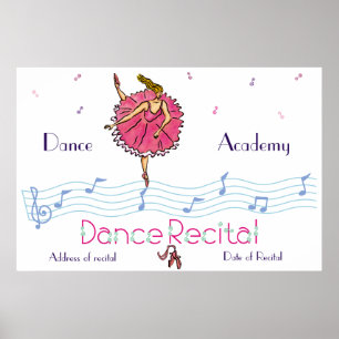 Poster Dance Considérant Ballerina rose