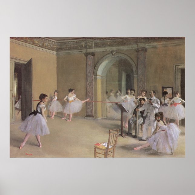 Poster Dance Foyer à l'Opéra par Edgar Degas (Devant)