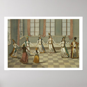 Poster Dance that is fashionable with the Greek women of