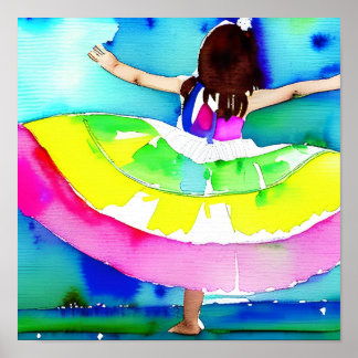 Poster Dancing Girl concept Art
