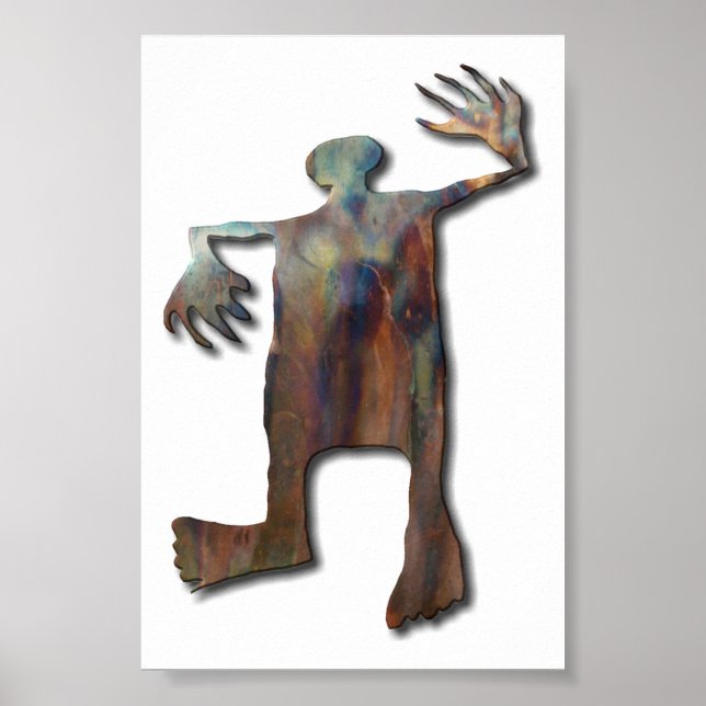 Poster Dancing Man cuivre (Devant)