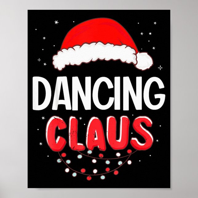 Poster Dancing Santa Claus Christmas Matching Costume  (Devant)