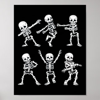 Poster Dancing Skeletons Dance Challenge Boys Girl
