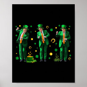 Poster Dancing Trump St. Patricks Day, Uni-adultes,