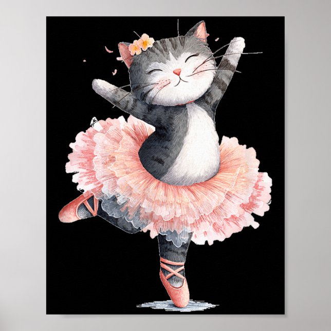 Poster Dancing Tutu Cat Costume For Cats Lovers  (Devant)