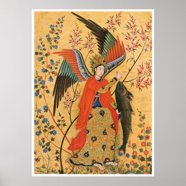 Poster d'ange et de poisson (Devant)