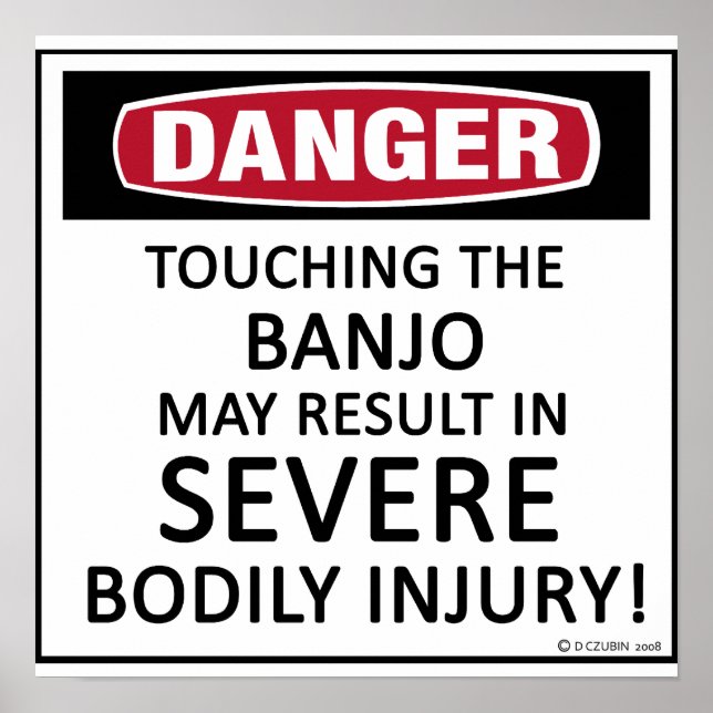 Poster Danger Banjo (Devant)