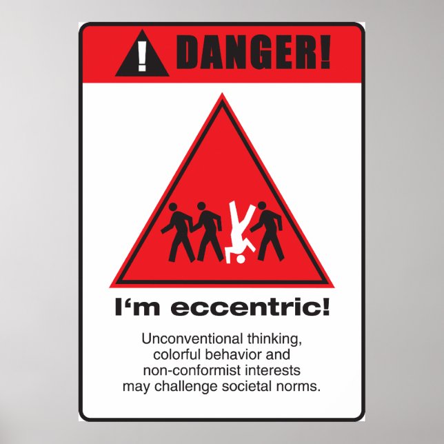 Poster Danger ! Excentrique (Devant)