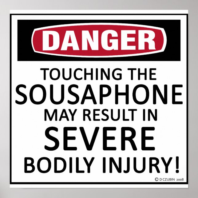 Poster Danger Sousaphone (Devant)