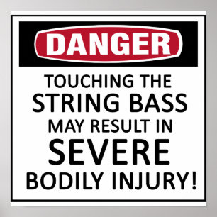 Poster Danger String Bass